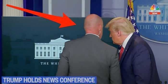Trump was rushed from the briefing room by Secret Service after a shooting outside the White House