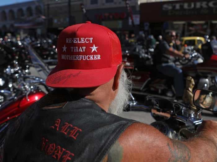 This is what it looks like in Sturgis, South Dakota, where hundreds of thousands of unmasked bikers are partying like the coronavirus isn't real