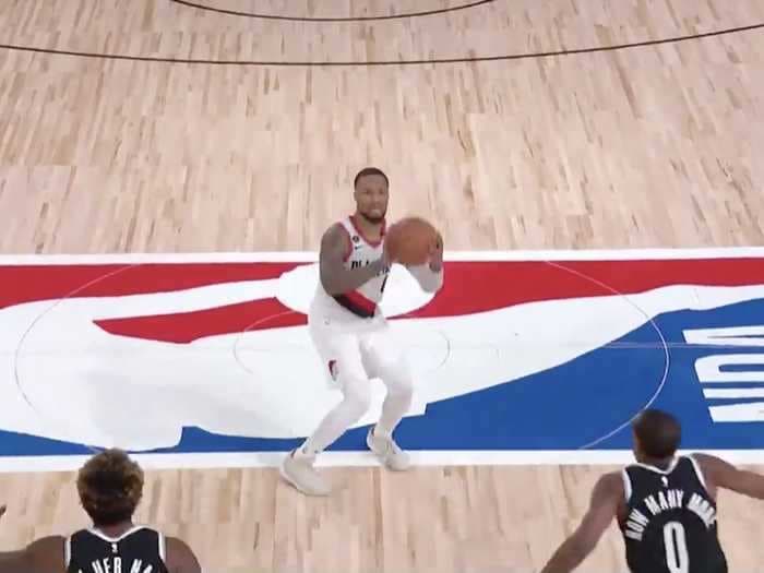 Damian Lillard teased his range from half-court in an interview months before his instantly iconic shot sparked a comeback win against the Nets