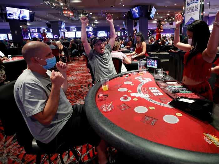 Online poker and casino games have tripled their revenue from last year as real-world casinos shut their doors