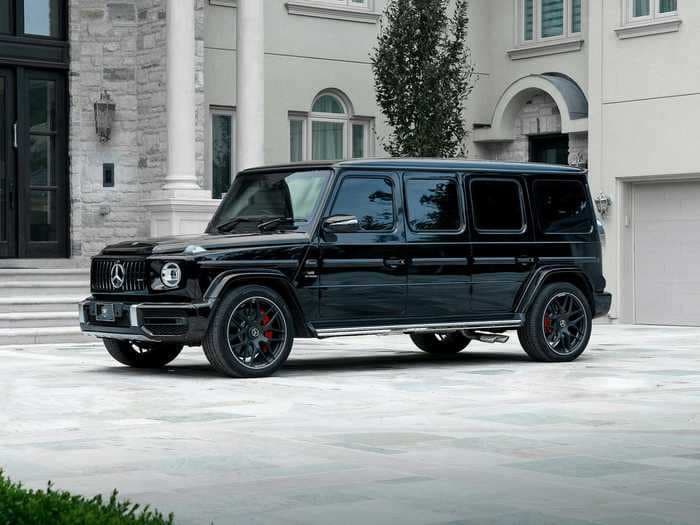 This $1.2 million Mercedes-AMG G-Wagen limo is a lavish, bulletproof living room on wheels — see inside