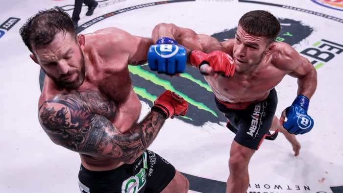 Bellator MMA crowned a new champion when Vadim Nemkov dropped Ryan Bader with a head kick, then threw 60 unanswered strikes