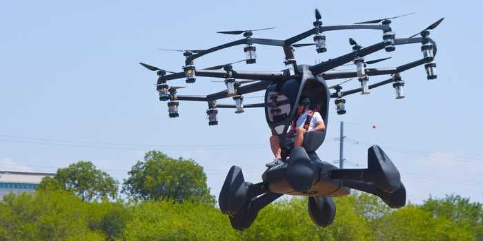 Check out the 'flying car' US Air Force leaders just watched take flight in Texas