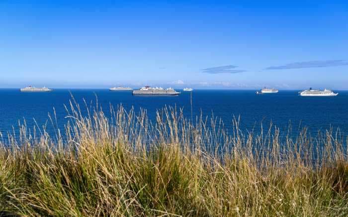 A British man is offering 'ghost ship' tours of abandoned cruise ships in the English Channel