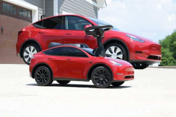 The Tesla Model Y now comes in toddler size, and it'll cost you $100