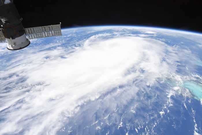 An astronaut on the space station captured dramatic photos of Hurricane Laura barreling towards Louisiana and Texas