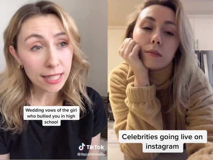 TikTok star Caitlin Reilly is going viral for her videos mimicking personalities that 'you love to hate'