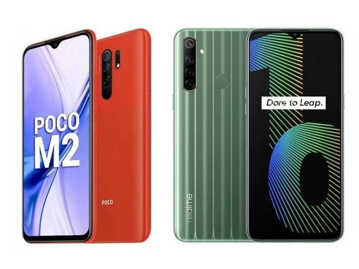 Poco M2 vs Realme Narzo 10 – price, specifications and design compared