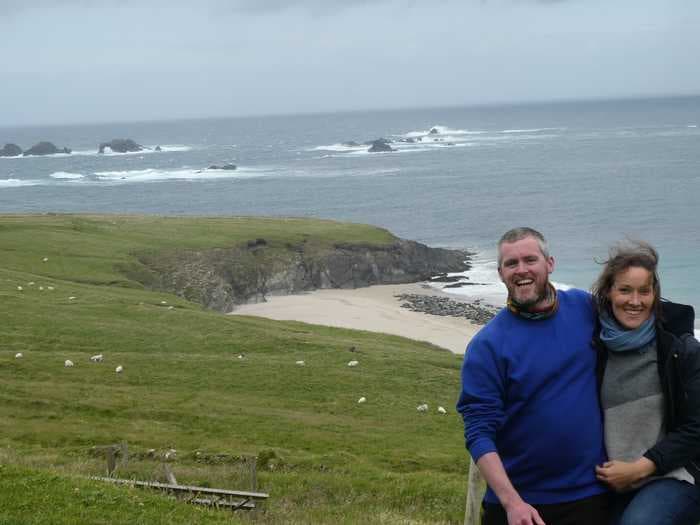 Inside the surreal life of a young couple who won a viral contest to live for free on a remote Irish island without electricity or hot water