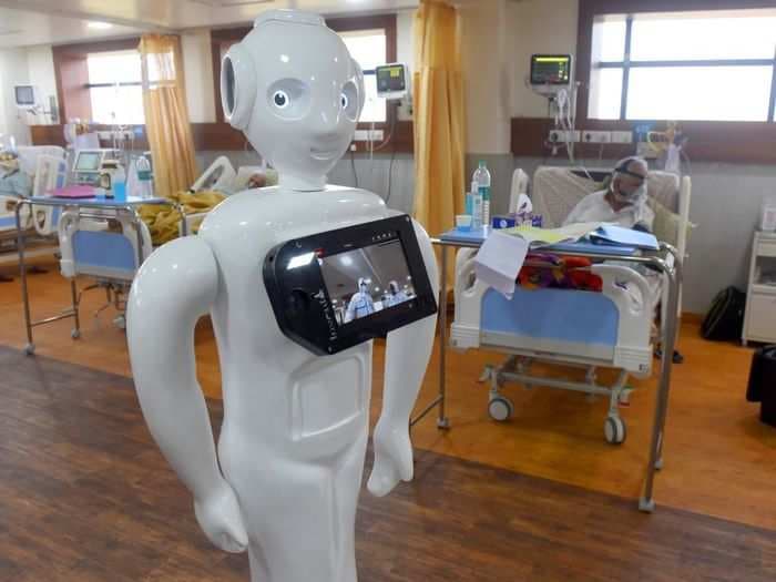 IN PICS: Mitra and other humanoid robots help COVID-19 patients stuck in quarantine across hospitals in India