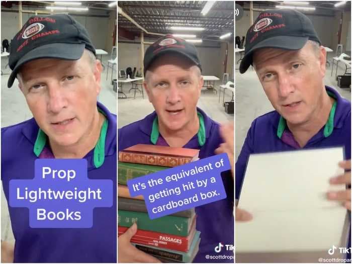 A TikTok user shares surprising facts about movie and TV props, from building fake barbed wire to creating a book without pages