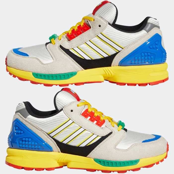 Adidas and LEGO are launching $130 sneakers that look just like the colorful toys