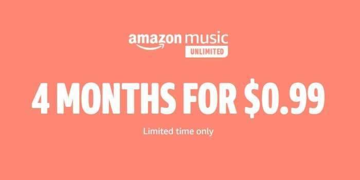 Amazon's Music Unlimited streaming service is now only $1 for 4 months as an early Prime Day deal