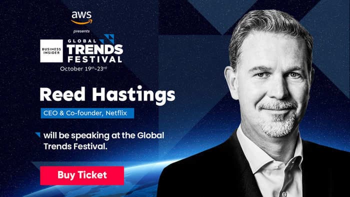 Reed Hastings to speak at the Business Insider Global Trends Festival