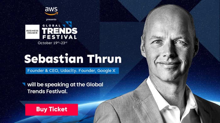 Sebastian Thrun to speak at the Business Insider Global Trends Festival 2020