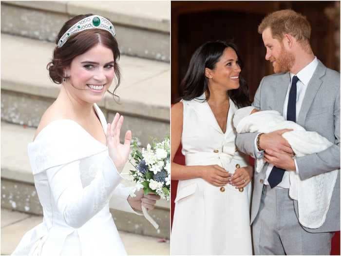 Princess Eugenie will follow Meghan Markle's lead and raise her child without a royal title, according to experts