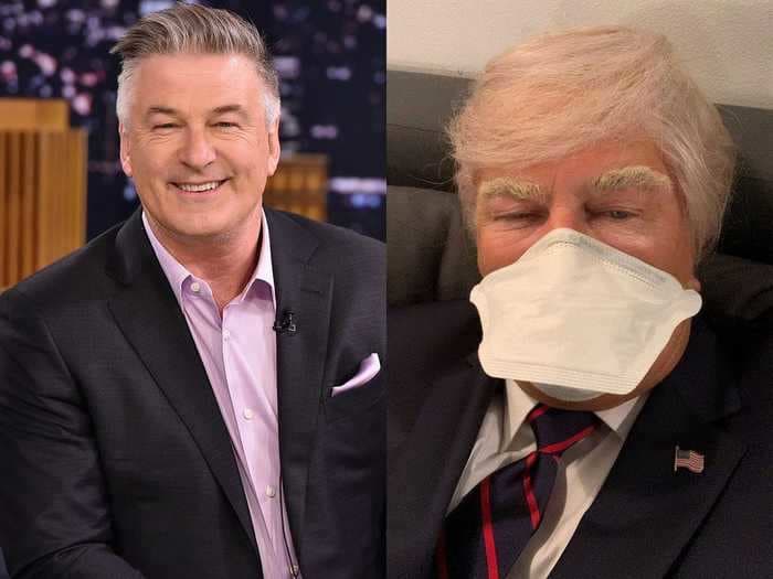 Alec Baldwin defends his decision to portray Donald Trump on 'SNL' amid the president's COVID-19 hospitalization