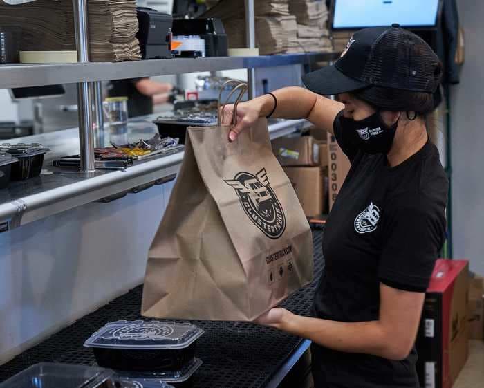 The nation's largest supermarket chain is opening 'dark' kitchens inside some of its stores to meet surging demand for food delivery