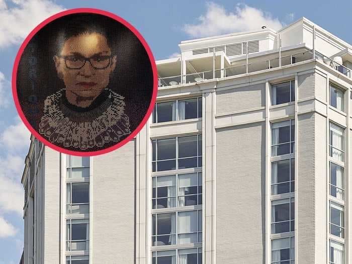 A new hotel in DC features a Ruth Bader Ginsburg portrait made from 20,000 hand-painted tampons — and that's not even the wildest design