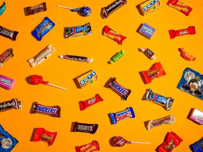 24 photos that show the shocking amount of sugar in popular Halloween candies