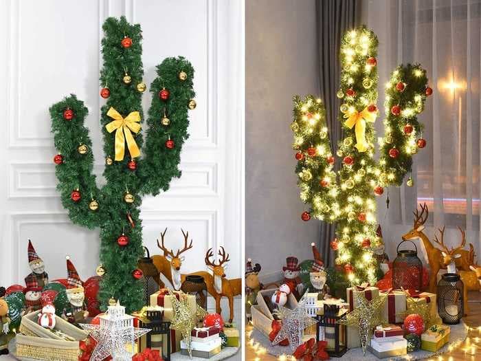 A giant cactus is the new Christmas tree alternative for people bored of traditional decor