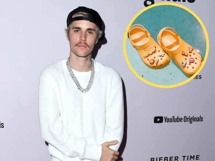 Justin Bieber's Crocs collection is already sold out after launching on Tuesday — and resellers are marking them up at least 20%