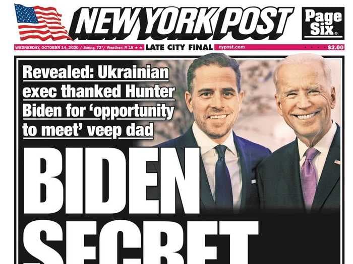 Some journalists at the New York Post were reportedly skeptical of publishing 'smoking gun' stories about Hunter Biden