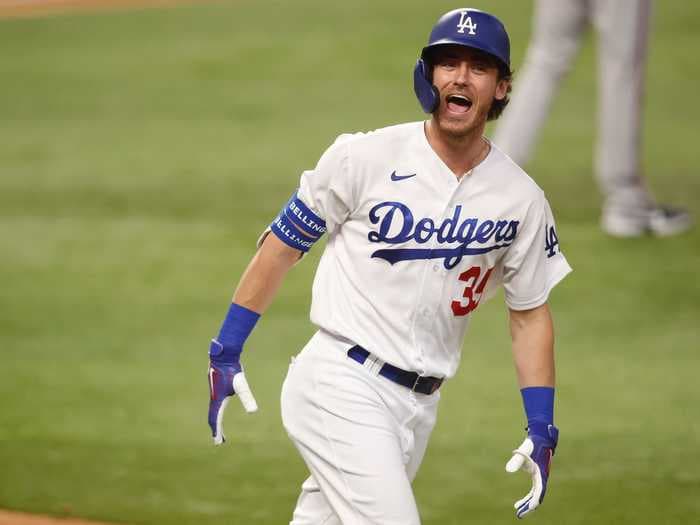 Cody Bellinger dislocated his shoulder while celebrating his game-winning home run to clinch the Dodgers' spot in the World Series