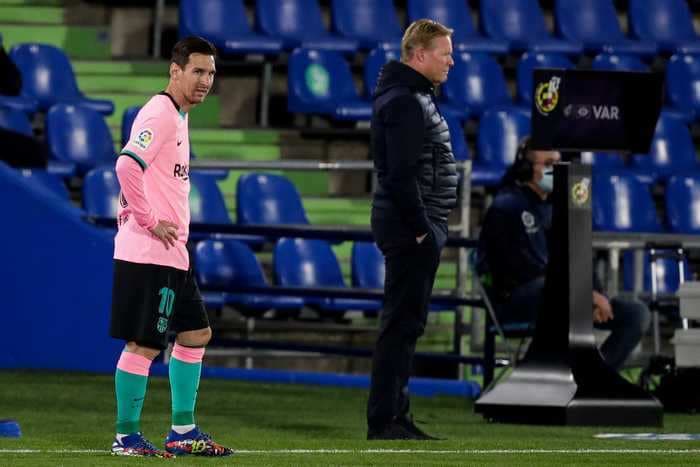 Lionel Messi has come under fire from Barcelona manager Ronald Koeman after failing to score for an almost unheard of run of 3 games