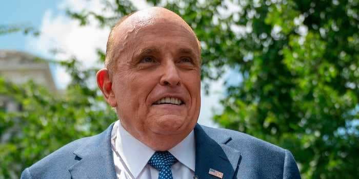 Rudy Giuliani had a security officer sweep the room where he was filmed in 'Borat 2,' but he didn't find Sacha Baron Cohen hiding in a wardrobe