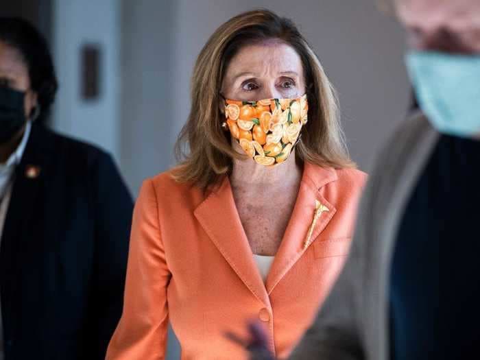 Nancy Pelosi's matching masks and outfits are a 2020 style statement