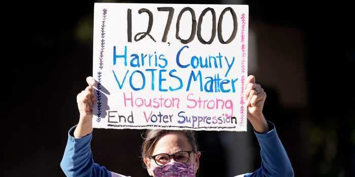 Harris County, Texas, to close 9 of 10 drive-thru voting sites, fearing Republican efforts to invalidate votes