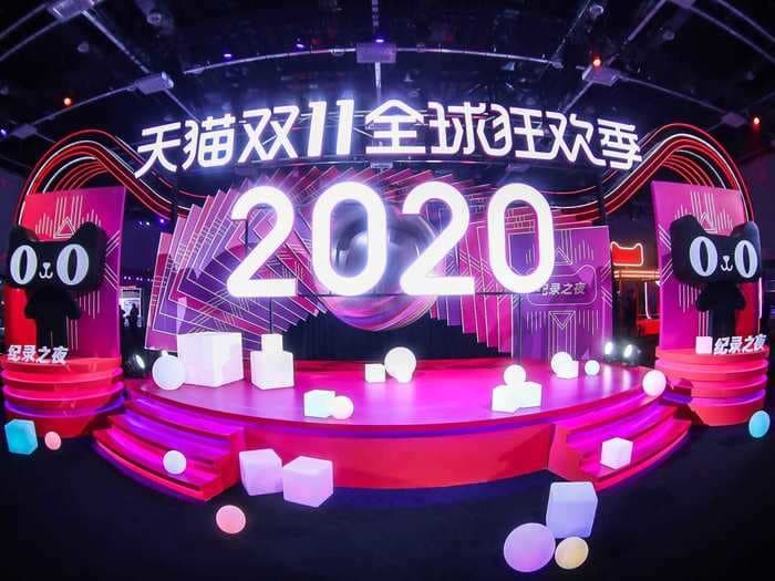 Alibaba smashed last year's Singles Day record with over $74 billion in sales amid worries over the pandemic