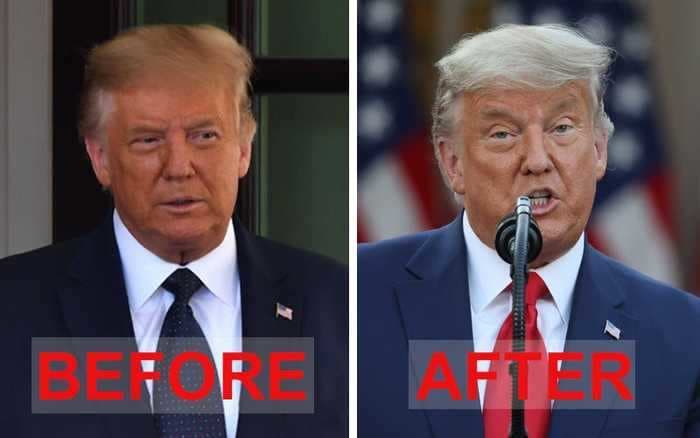 Sorry, but the president has breakup hair