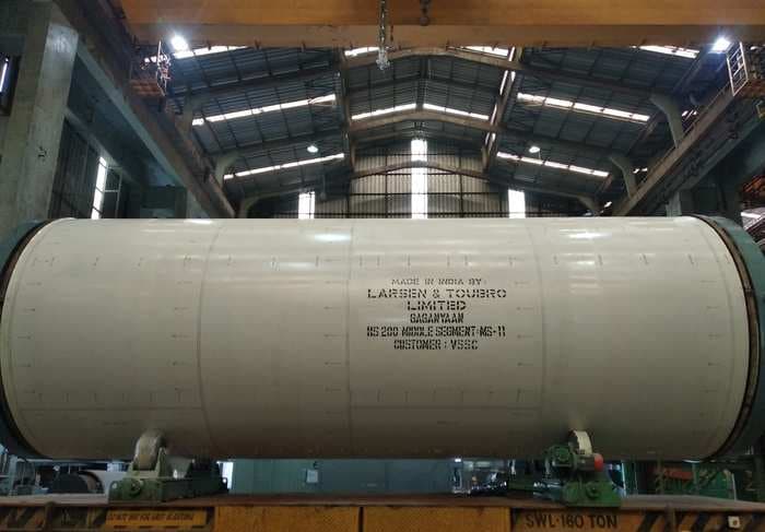 L&T delivers rocket booster for Indian human space flight