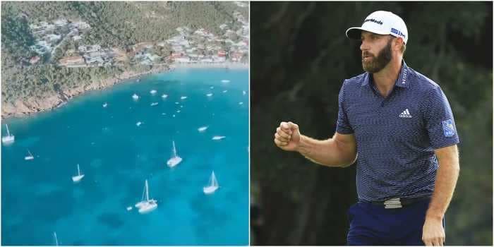 Dustin Johnson celebrated his Masters win by taking a private jet to the Caribbean, drinking tequila shots, and playing giant Jenga