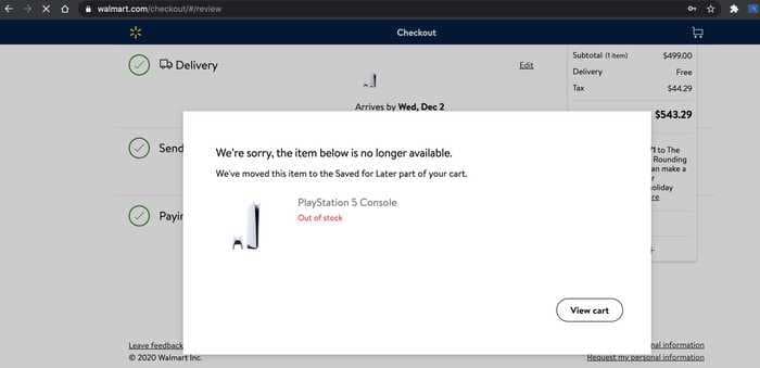 Walmart's website just crashed once again from PlayStation 5 frenzy