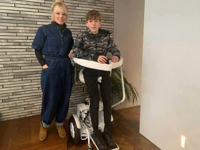 A mother-son duo designed a Segway-style wheelchair that helps users go from sitting to standing