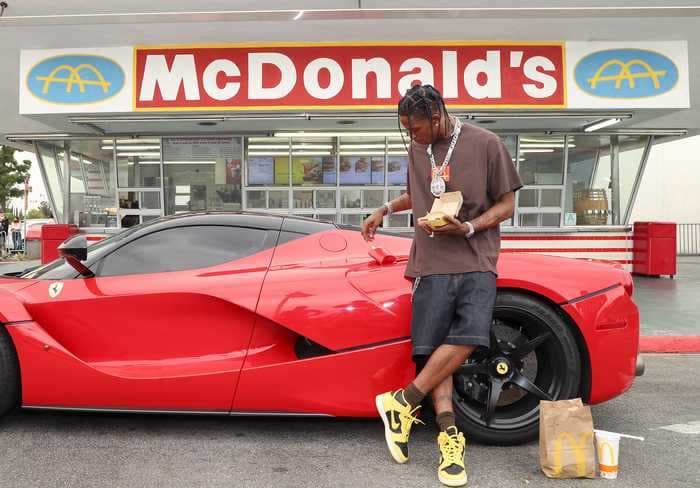 Travis Scott reportedly earned $20 million through his partnership with McDonald's
