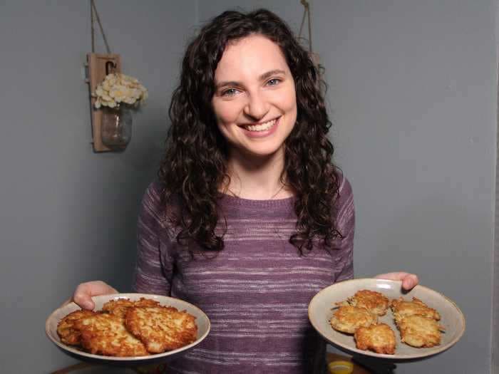 I tried Ina Garten and Martha Stewart's latke recipes, and Garten's buttery potato pancakes came out on top