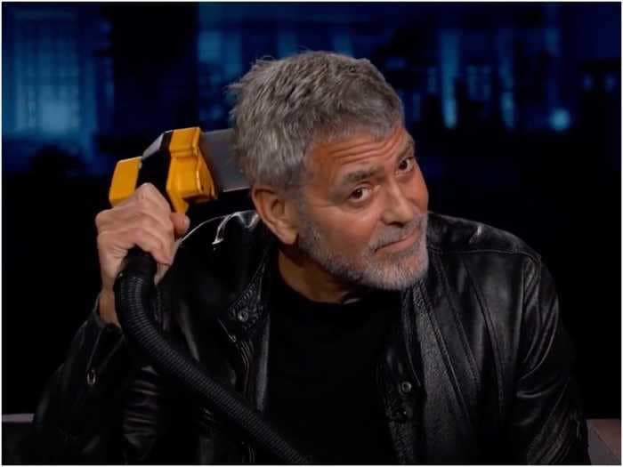 George Clooney said his assistant would Flowbee his hair for him