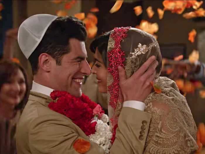 Schmidt and Cece had the ideal pandemic wedding on 'New Girl'