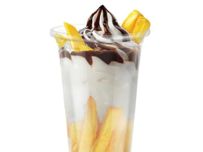 Burger King is selling a sundae stuffed full of French fries in Singapore after noticing diners dunking fries in their ice-cream