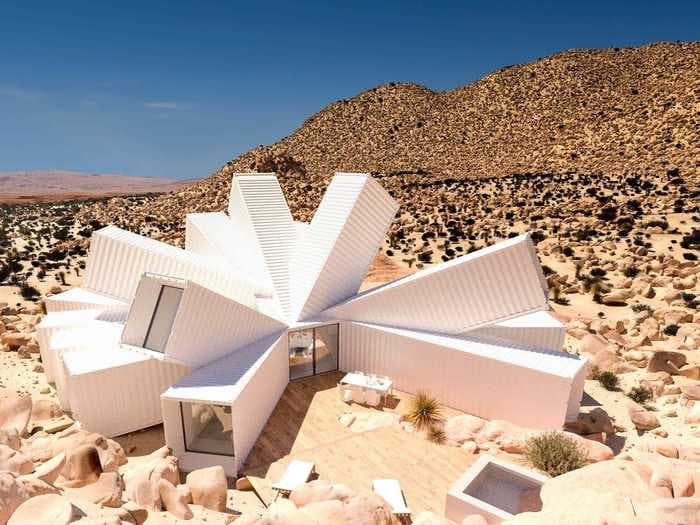 This 'Starburst' house in Joshua Tree made from shipping containers is on sale for $3.5 million - and it hasn't even been built yet