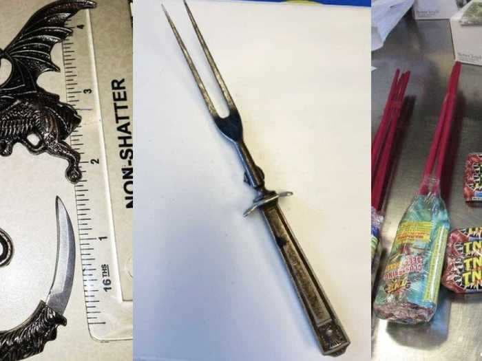 The best stuff TSA confiscated this year, from a baby shark to a dagger hidden in a walking cane