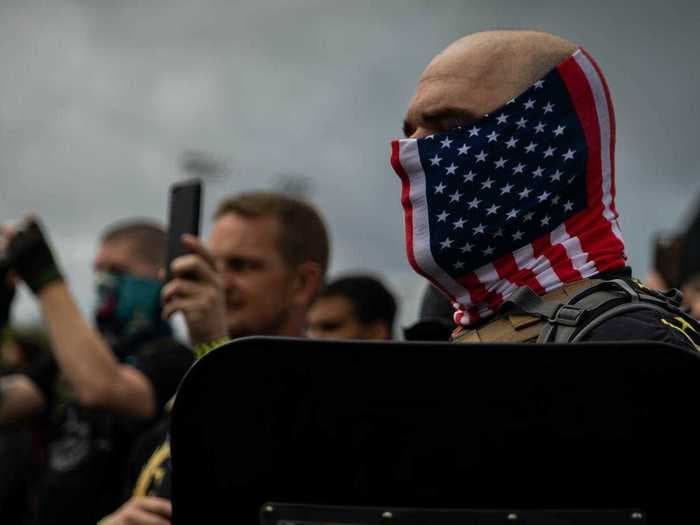 From the Proud Boys to QAnon: Pictures show the growth of far-right extremism in 2020