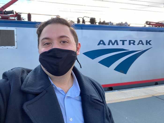 I flew from New York to Boston and returned on Amtrak. Here's why the train blew the plane out of the water during the pandemic.