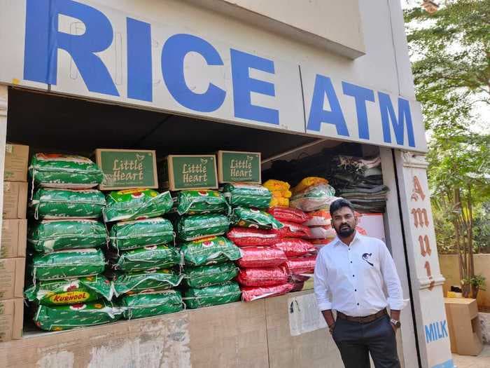 This man spent almost ₹50 lakh, let go of his 3BHK dream to run a ‘Rice ATM’ for the needy in Hyderabad