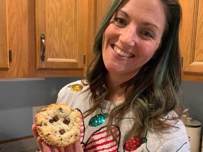 I made Disney's giant chocolate-chip Num Num Cookies, and they're so good I'll be baking them again