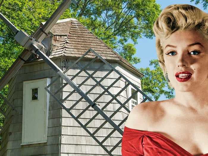 The famous Hamptons windmill house where Marilyn Monroe stayed to escape the press is selling for $11.5 million. Take a look inside.